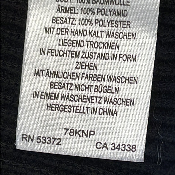 New French Connection Caballo Floral Lace Sleeve Sweater Black V Neck Sz S - Picture 13 of 14